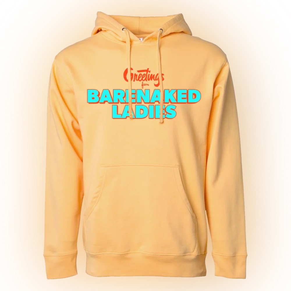 Barenaked Ladies Beach Chair Peach Hoodie 2XL New Without Tags